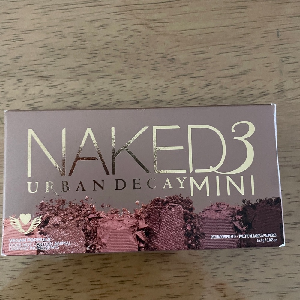 Urban Decay Naked3 Mini Eyeshadow Palette - Pink and Gold Tones